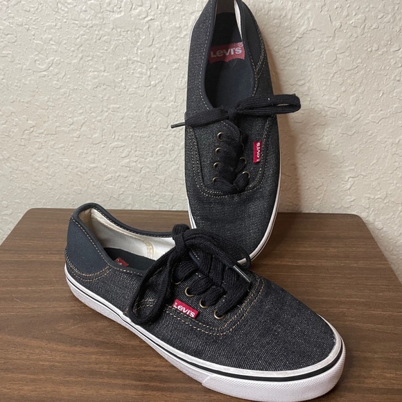 Levi’s Blue Denim Shoes Women’s Size 6.5 - Picture 1 of 5